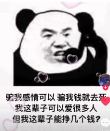骗感情让你玩USDT币,骗我感情可以,骗我钱就去死的表情包